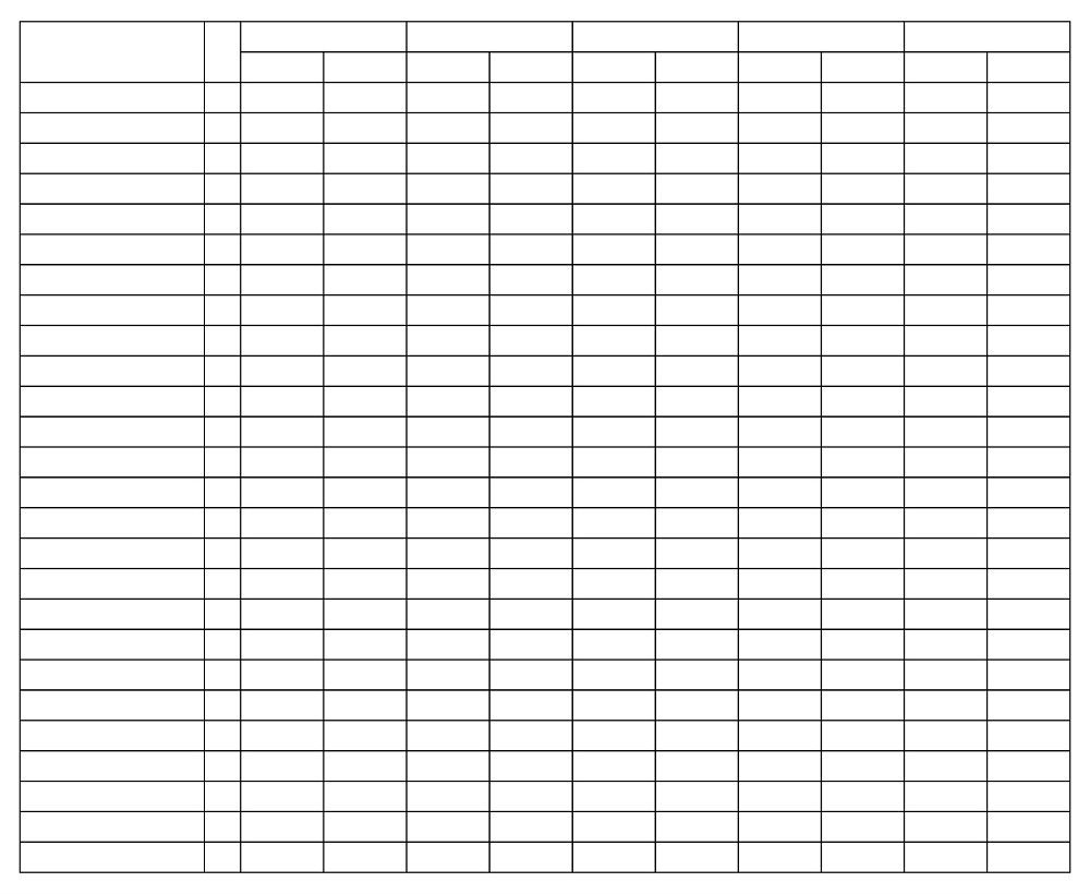 10 Column Worksheet Template