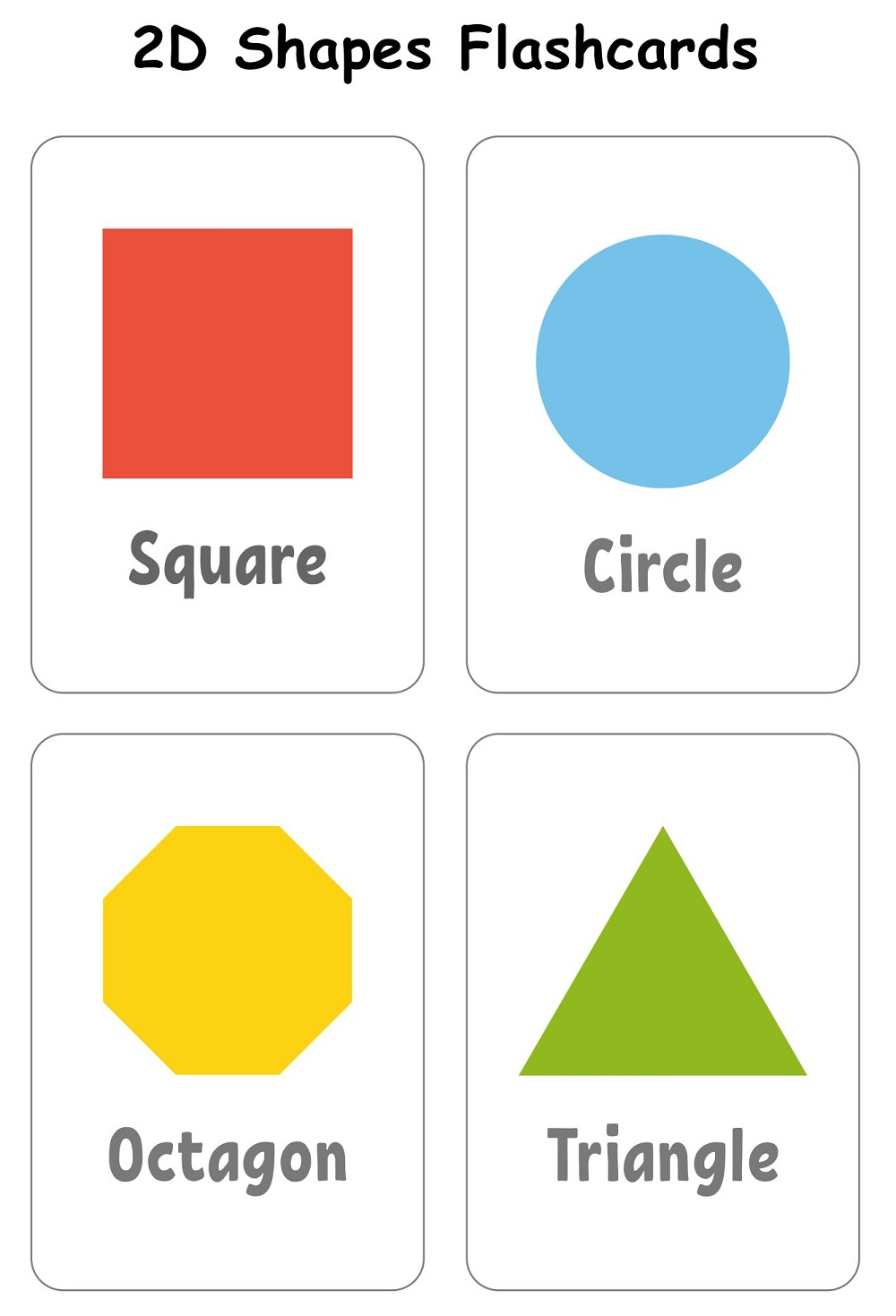 2D Shapes Flashcards