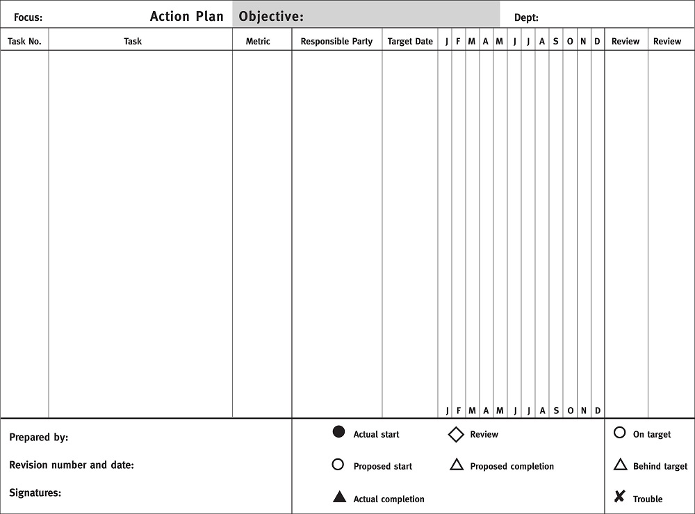 A3 Action Plan Form