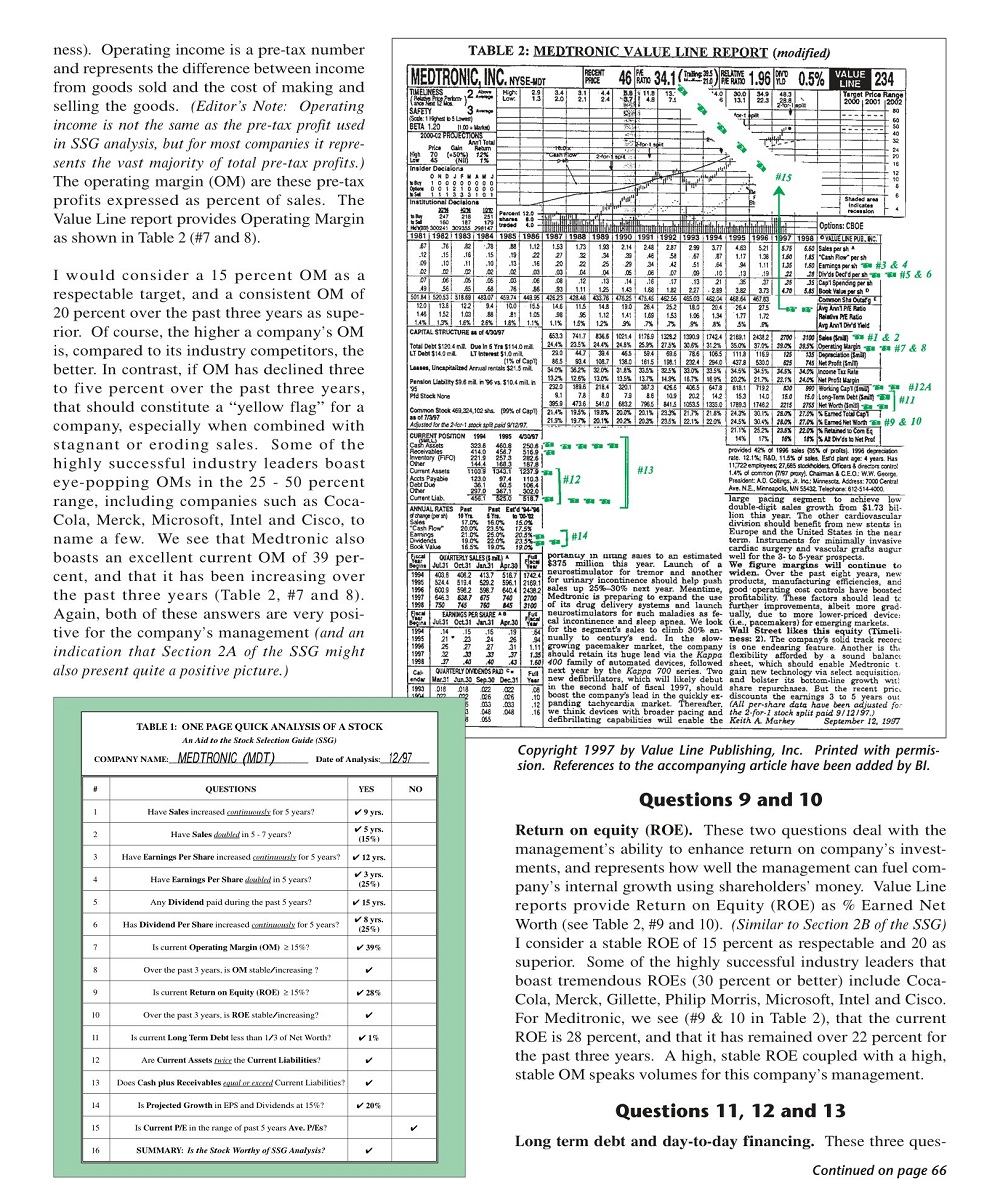 Analysis Report Stock PDF Format
