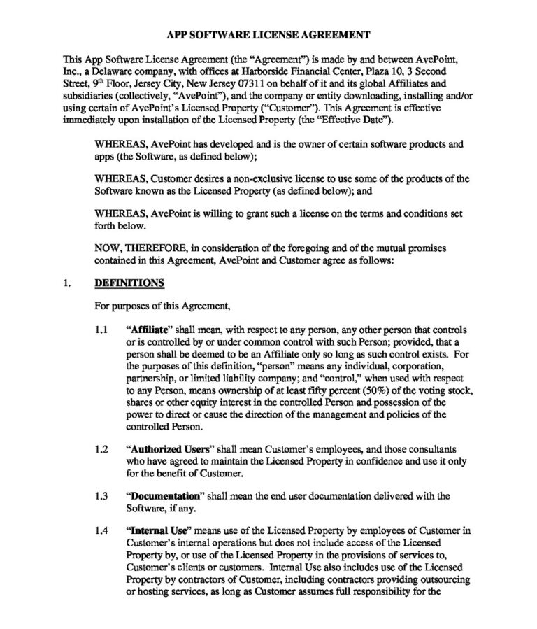 38+ Free Software License Agreement Examples & Templates (PDF, Word ...