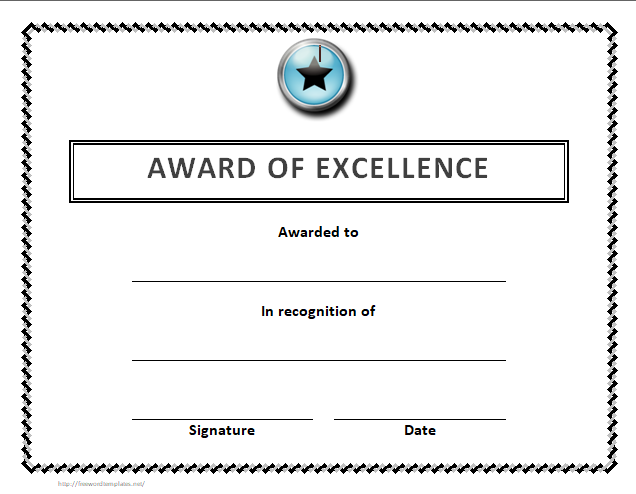 Certificate of Excellence 10