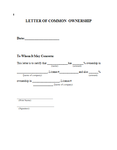 Certificate of Ownership Template 04
