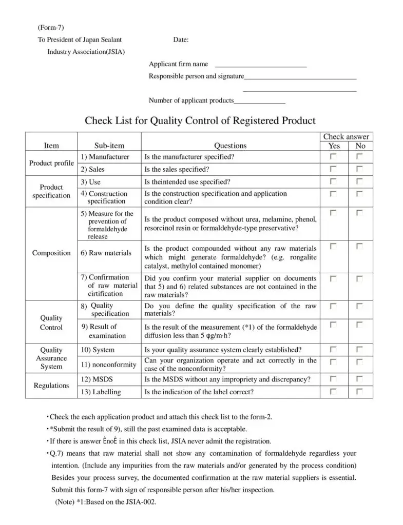 35+ Free Simple Quality Checklist Templates (PDF) » American Templates