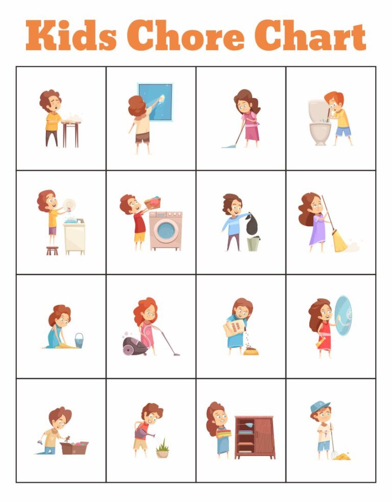 20+ Free Printable Chore Clip Art (Download PDF Templates) » American ...