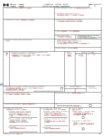 Commercial Invoice Template 09