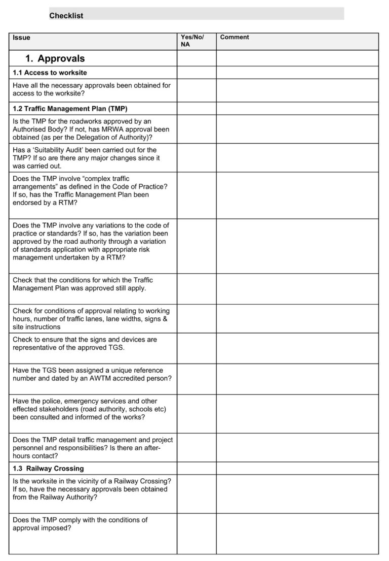 18+ Free Fillable Night Audit Checklist Templates - Printable PDF ...