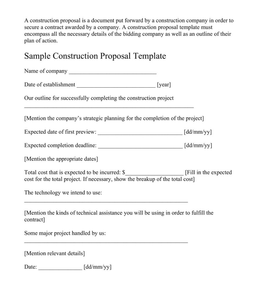 35 Free Simple Job Proposal Templates Ms Word Pdf American Templates