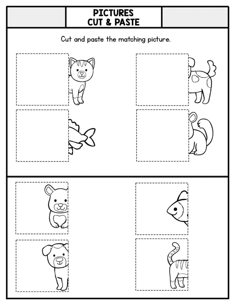 30 Free Printable Cut And Paste Worksheet Templates PDF Sample