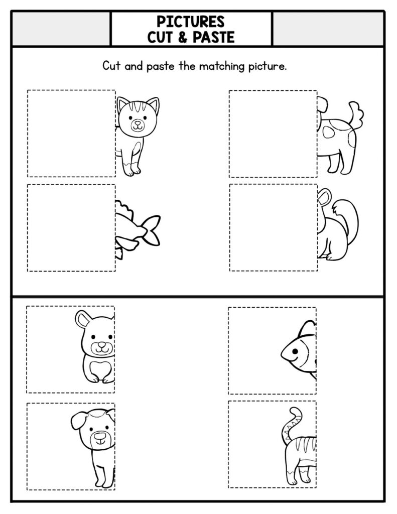 Cut And Paste Activities