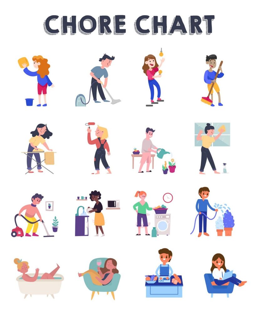 20+ Free Printable Chore Clip Art (Download PDF Templates) » American ...