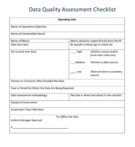 35+ Free Simple Quality Checklist Templates (PDF) » American Templates