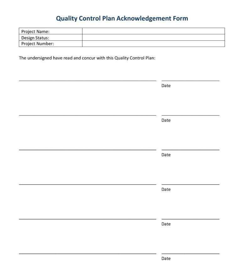 30+ Free Simple Quality Control Plan Templates (PDF, Word) » American ...