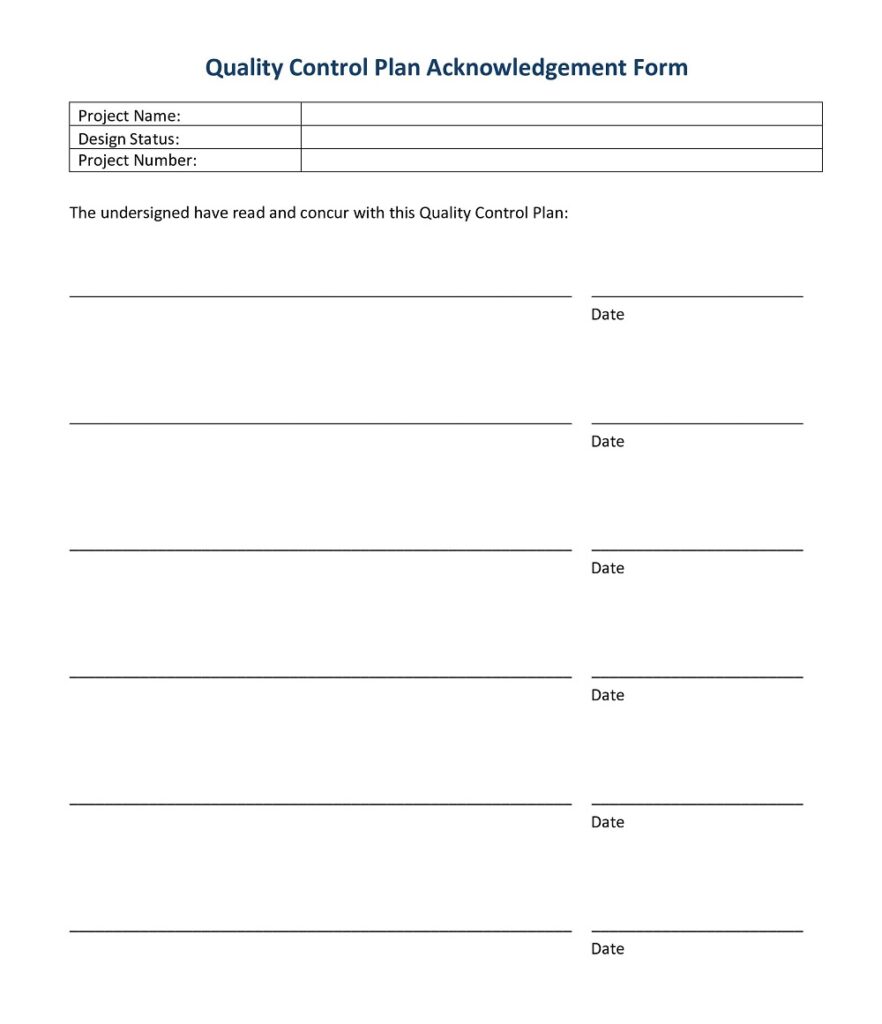 30+ Free Simple Quality Control Plan Templates (PDF, Word) » American ...
