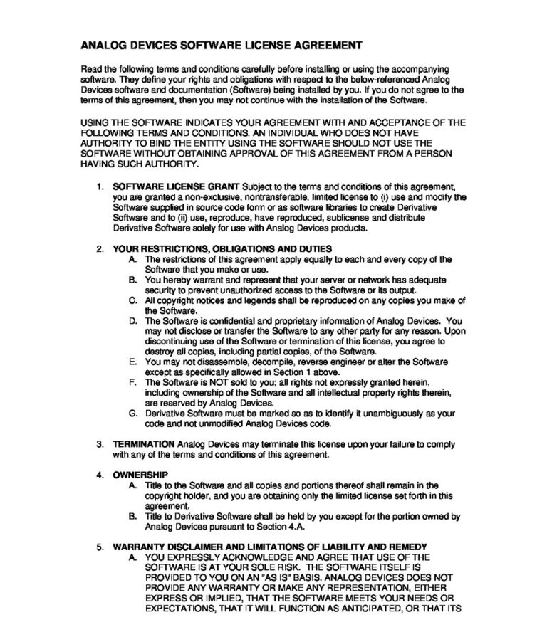 38+ Free Software License Agreement Examples & Templates (PDF, Word ...