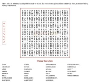 Free 100 Hard Word Search Puzzles Printable » American Templates