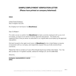 35+ Free Employment Verification Letter Samples & Templates (PDF ...