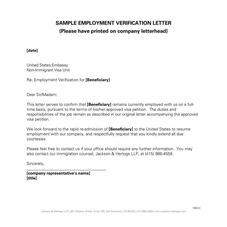 35+ Free Employment Verification Letter Samples & Templates (pdf 