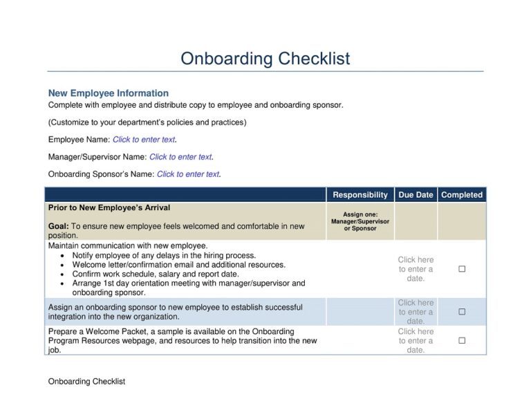 28+ Free Onboarding Checklist Examples & Templates (PDF, Excel)