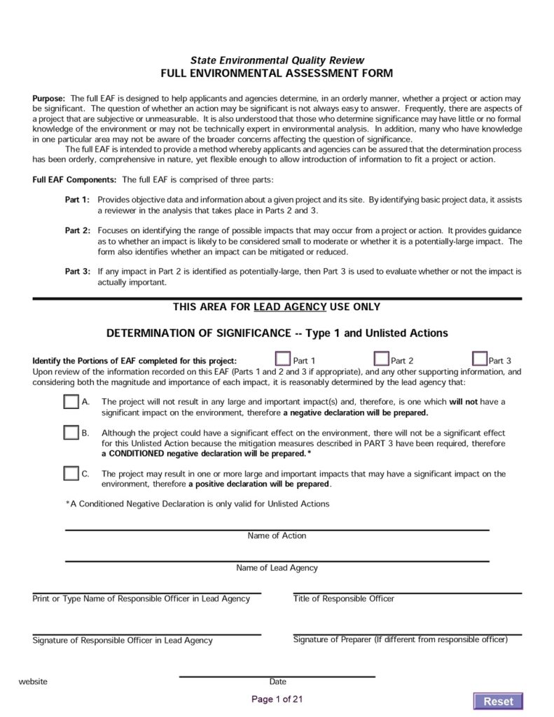Iia Form Sample 15+ Impact Assessment (IA) Templates Free » American Templates