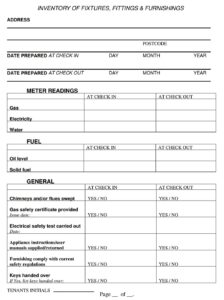 20 Free Furnished Rental Inventory Checklist Templates Printable PDF   Furnishing Property Inventory Template PDF 224x300 