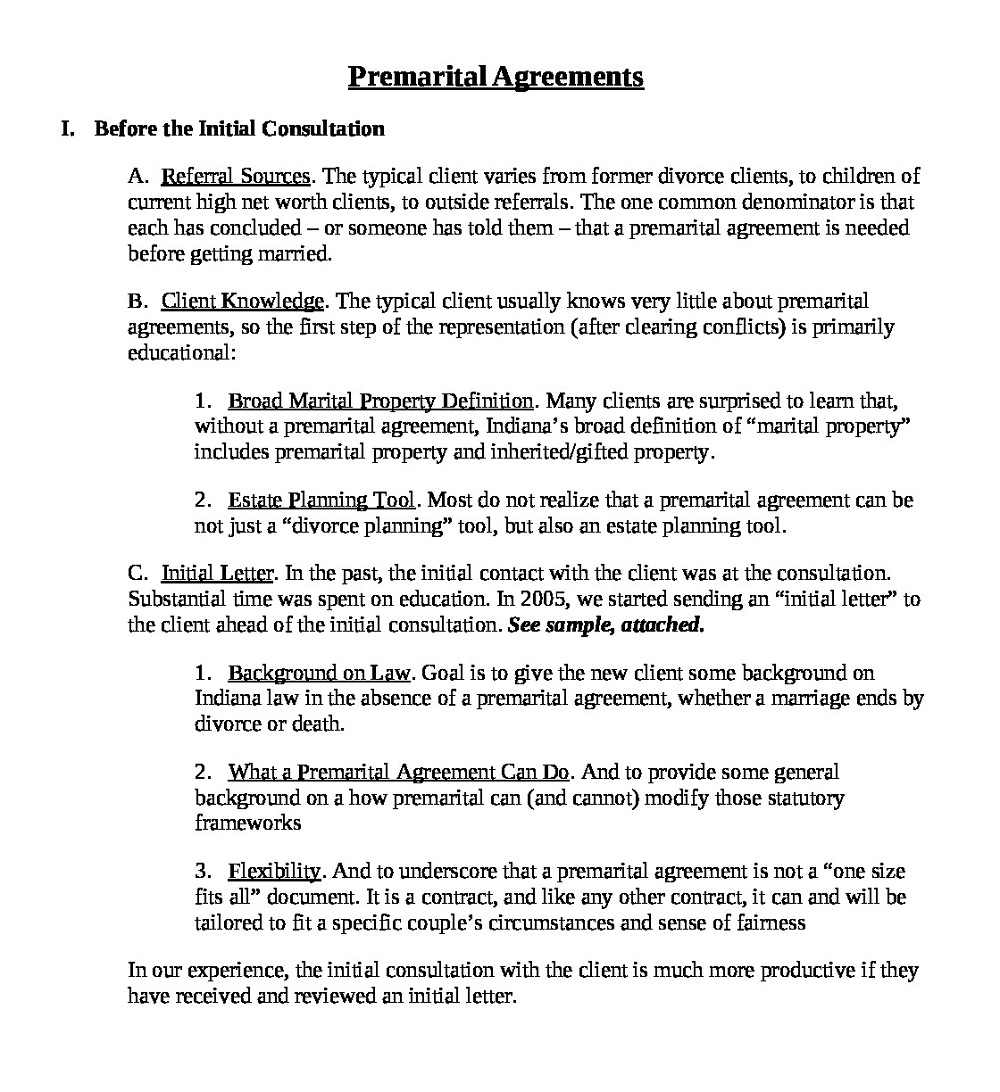 General Prenuptial Agreement Template