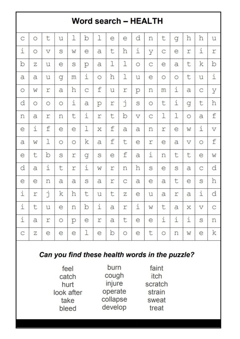 Free 100 Hard Word Search Puzzles Printable » American Templates