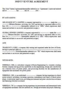 20+ Free Joint Venture Agreement Templates (DOC, PDF) » American Templates