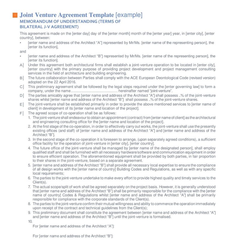 22+ Free Simple Architect Contract Templates - Printable PDF » American ...