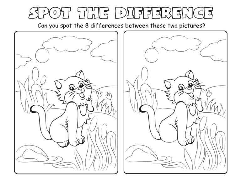 32+ Free Spot the Difference Worksheet Templates PDF » American Templates