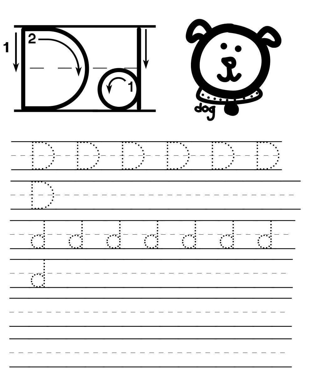 Letter Tracing D
