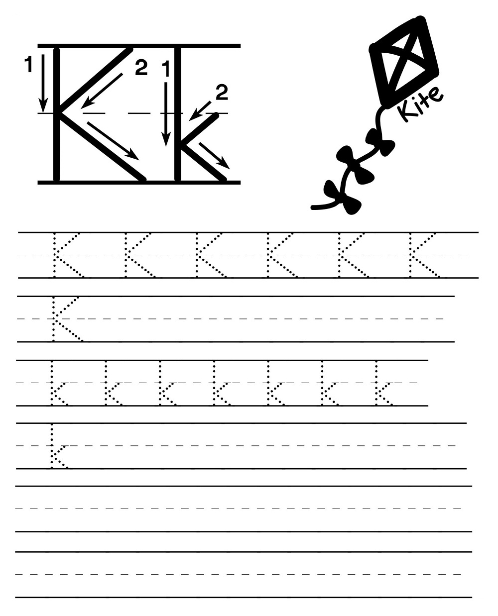 Letter Tracing K