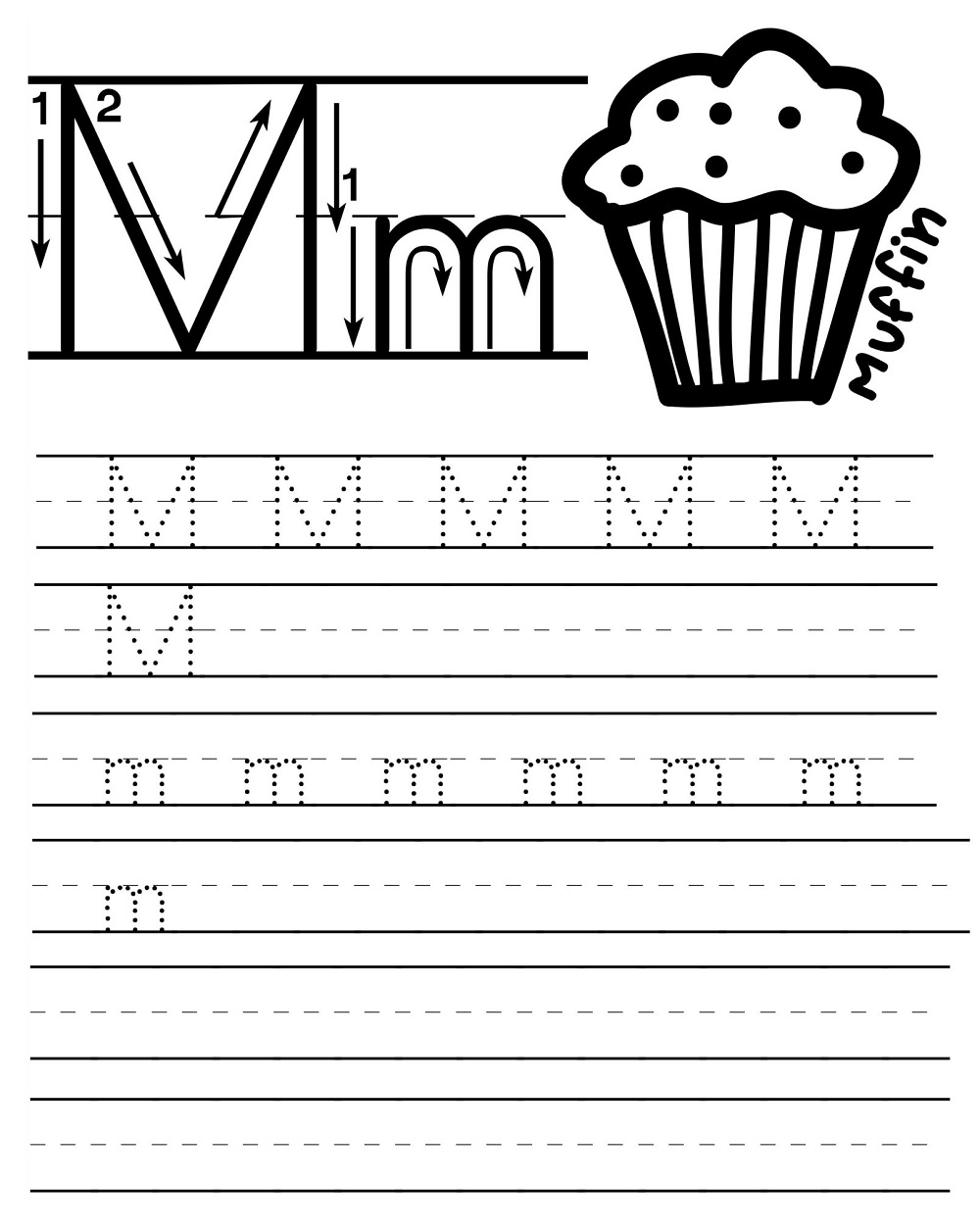 Letter Tracing M