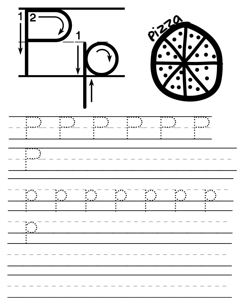 Letter Tracing P