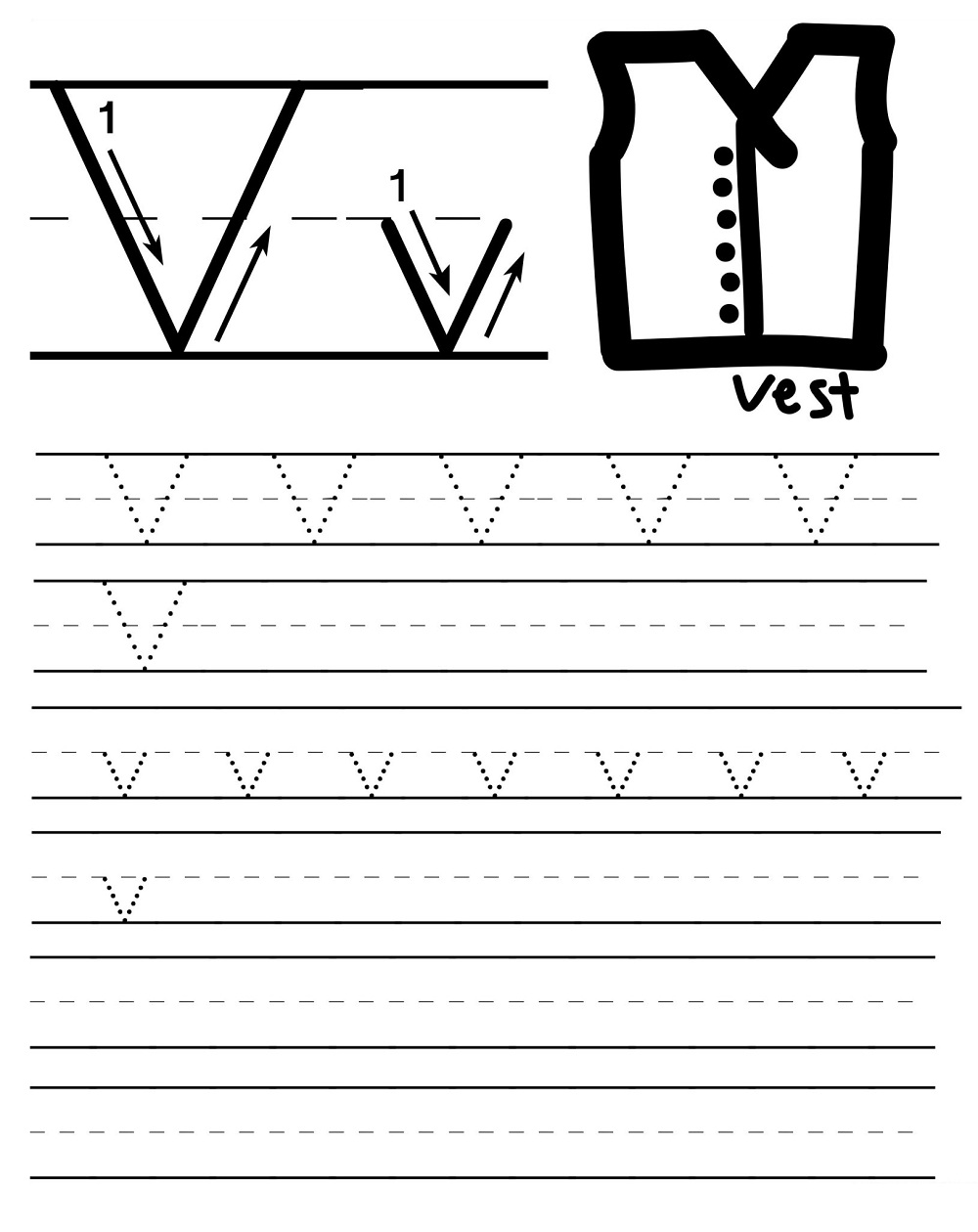 Letter Tracing V