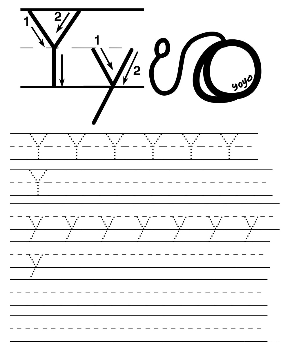 Letter Tracing Y