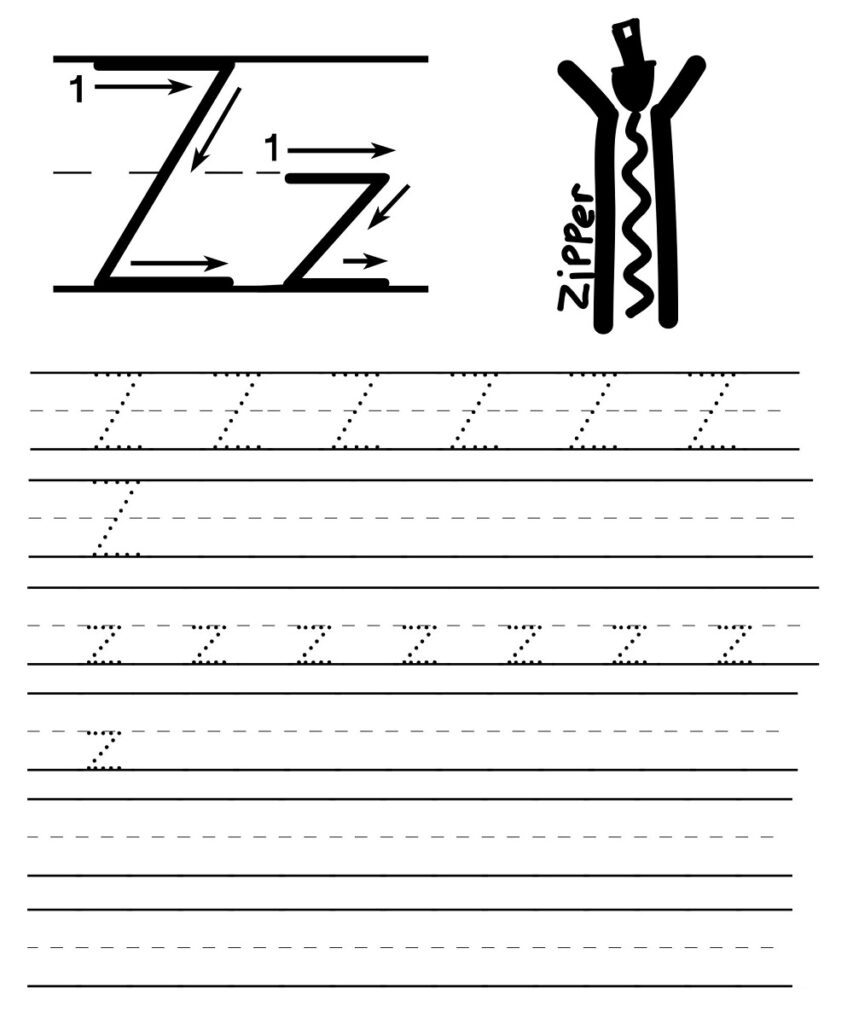 Free A-Z Alphabet Letter Tracing Worksheets - Printable PDF » American ...