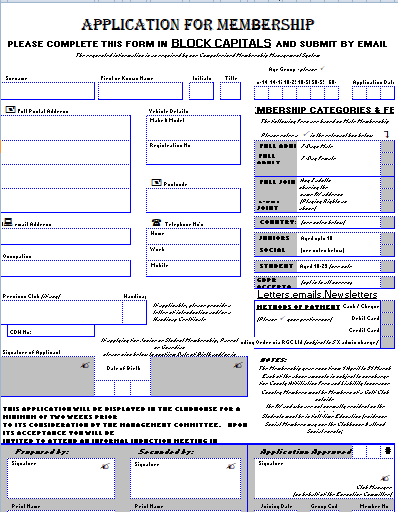 Membership Application Form 09