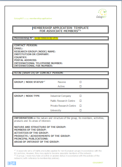 Memebership Application Form 01