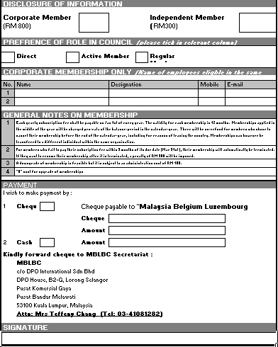Memebership Application Form 06