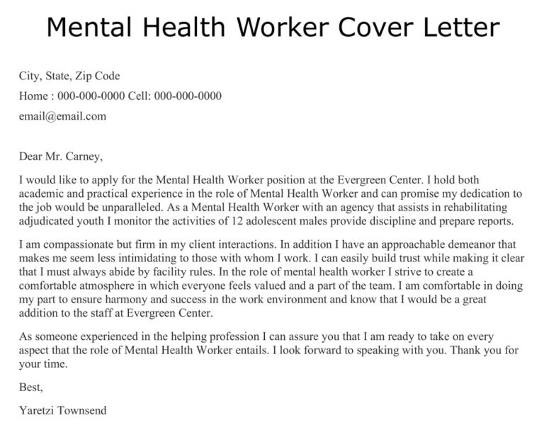 26 Free Mental Health Letter Templates Printable Pdf Ms Word American Templates