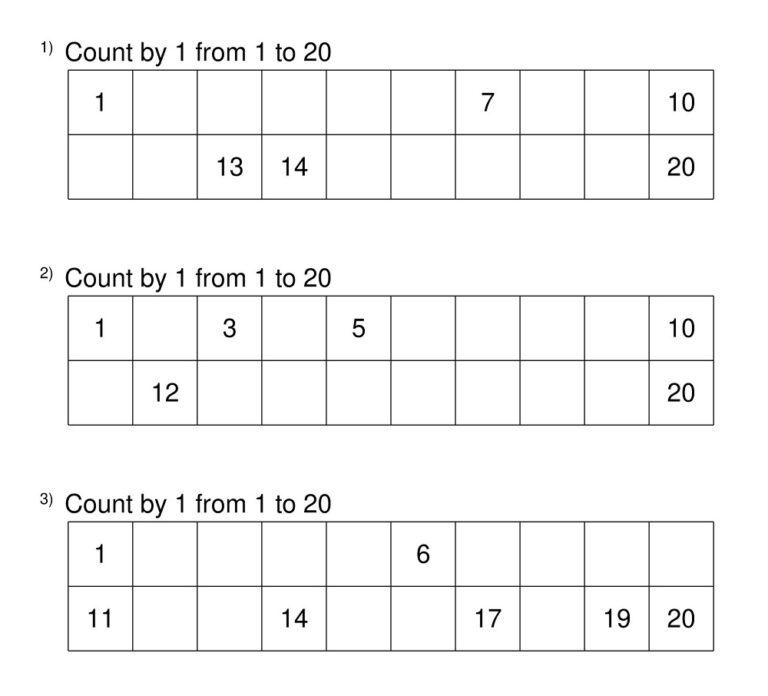 25+ Free Printable Missing Numbers Worksheets for Fun Learning ...