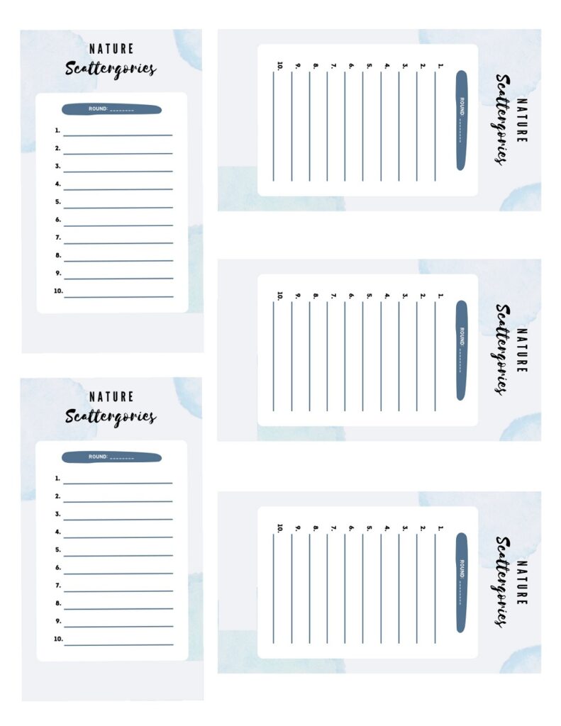 25+ Scattergories Lists - Free Printable PDF (Updated 2023) » American ...