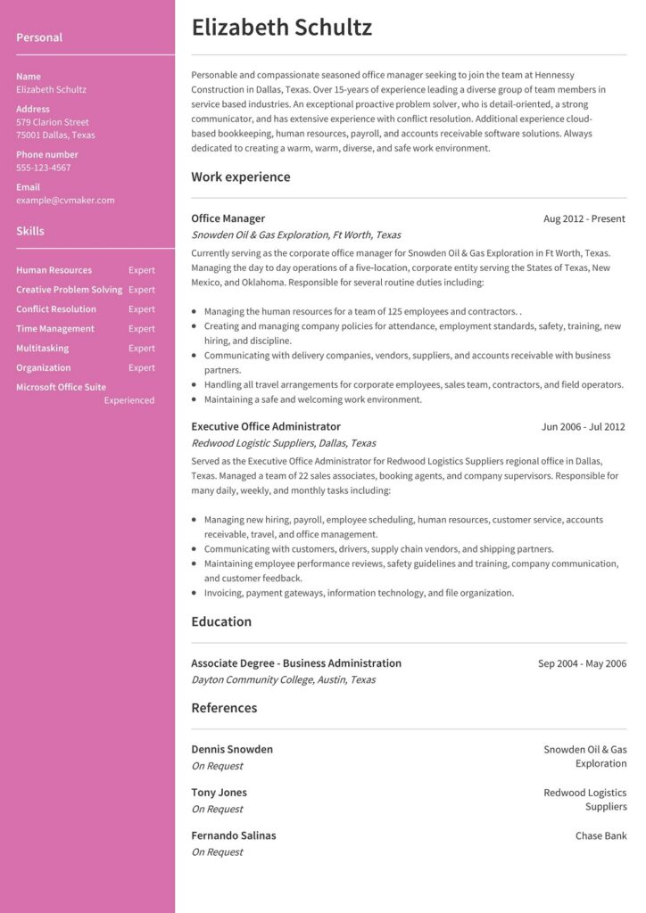 28+ Free Administrative Resume Samples & Templates - MS Word, PDF ...