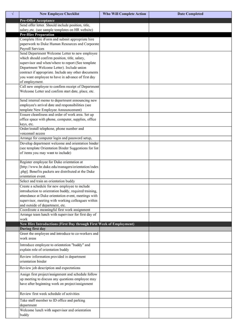 28+ Free Onboarding Checklist Examples & Templates (PDF, Excel)