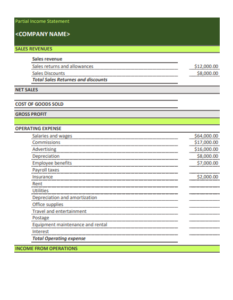 25+ Income Statement Template Excel (Free Download) » American Templates