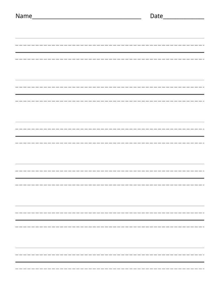 30+ Free Printable Notebook Paper (PDF for Printing) » American Templates