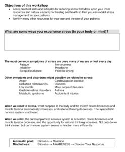 24+ Free Printable Stress Management Worksheets & Activities Templates ...