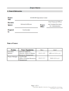 Free Construction Project Charter Example Pdf 20+ Free Project Charter Templates (DOC, PDF) » American Templates