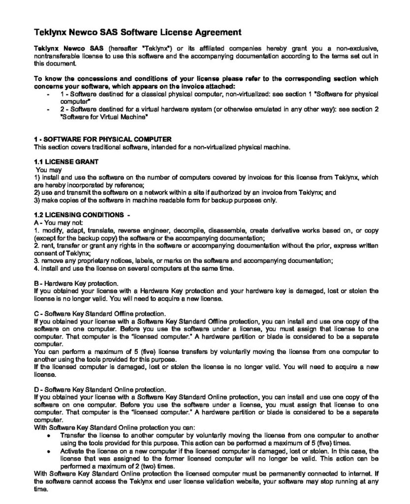 38+ Free Software License Agreement Examples & Templates (PDF, Word ...